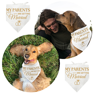 My parents are getting married dog bandana best sale