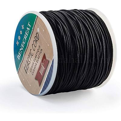 コアスパン弾性コード  ブラック  1.5mm  70 m /ロール&nbsp;EC-BC0001-1.5mm-16A-1