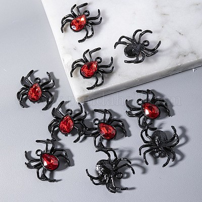 Halloween Alloy Rhinestone Pendants&nbsp;PW-WG39EB4-01-1