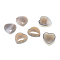 Natural Grey Agate Cabochons, Heart, 15x18x6mm