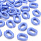 Opaque Acrylic Linking Rings, Quick Link Connectors, For Jewelry Chains Making, Frosted, Oval, Cornflower Blue, 19.5x15x4~5mm, Inner Diameter: 6x11
mm