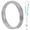 Aluminum Wire, Round, Bendable Flexible Craft Wire, with Spool, Silver, 15 Gauge, 1.5mm, about 98.43 Feet(30m)/Bag