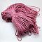 7 Inner Cores Polyester & Spandex Cord Ropes, with Patterns, for Rope Bracelets & Shoe Lace Cord Making, Red, 4mm, about 109.36 yards(100m)/bundle, 420~500g/bundle