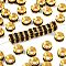 Brass Rhinestone Spacer Beads, Cadmium Free & Lead Free, Grade A, Rondelle, Golden Metal Color, Amethyst, 9x4mm, Hole: 4mm