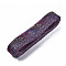Mesh Ribbon, Plastic Net Thread Cord, with Flower Pattern, Purple, 50mm, about 50yards/bundle