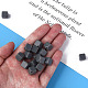 不透明なアクリルビーズ  キューブ  グレー  13x14.5x14.5mm  穴：2mm&nbsp;X-MACR-S373-135-A03-3