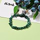 Natural Malachite Chip Beads Stretch Bracelets&nbsp;BJEW-JB05765-04-4