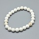 Natural Magnesite Bead Stretch Bracelets&nbsp;BJEW-K212-A-008-2