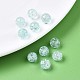 クリアクラックアクリルビーズ  ラウンド  空色  8x7mm  穴：1.8~2mm  約1745個/500g&nbsp;MACR-S373-66-N07-6