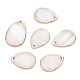 Electroplate Freshwater Shell Pendants&nbsp;SHEL-T012-16-1