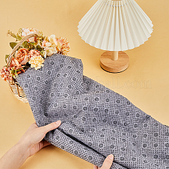 梅の花模様のポリエステル不織布滑り止め生地  DIY用ラグやカーシートクッション用  ペットの巣  グレー  200x200cm&nbsp;DIY-WH0304-945C