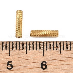 304ステンレスチューブビーズ  イオンプレーティング（ip）  ゴールドカラー  8x2mm  穴：0.5~1mm&nbsp;SA-CBA098D-08C-G