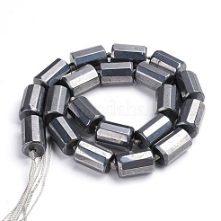 テラヘルツストーンビーズ連売り  多面カット  コラム  16~18x11~12mm  穴：2mm  約20個/連  16.7インチ&nbsp;G-S269-09