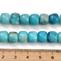 染め加工天然石ホワイトジェイドビーズ連売り  バレル  空色  10x8mm  穴：0.8mm  約49~50個/連  15.43~15.55''（39.2~39.5センチメートル）&nbsp;GG-CBAA20A-01B-10