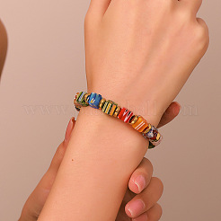 Millefiori Lampwork Beaded Bracelets for Women&nbsp;WGC5980-01