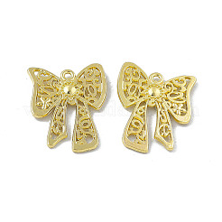 ラックメッキ合金ペンダント  ちょう結びチャーム  ライトゴールド  25x19.5x3mm  穴：1.4mm&nbsp;PALLOY-I216-09LG