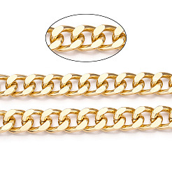 Aluminum Diamond Cut Faceted Curb Chains&nbsp;CHA-N003-20KCG