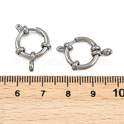 304 Stainless Steel Spring Ring Clasps&nbsp;STAS-B095-02P-02