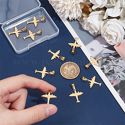 10Pcs 304 Stainless Steel Pendants&nbsp;STAS-UN0054-42