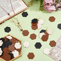 240Pcs 3 Colors Wood Pendants&nbsp;WOOD-PH0003-70