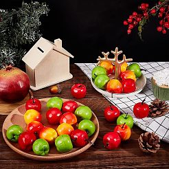30Pcs 3 Colors Mini Foam Imitation Apples&nbsp;DJEW-CA0001-26