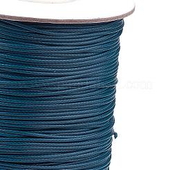 韓国のワックスポリエステルコード  プルシアンブルー  1mm  約85ヤード/ロール&nbsp;YC1.0MM-A138