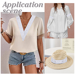 1Pc Ethnic Style Polyester Embroidery Ribbon&nbsp;OCOR-ME0001-36A