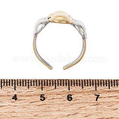 304 Stainless Steel Cuff Open Rings&nbsp;RJEW-P192-08A