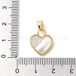 Brass Micro Pave Cubic Zirconia Pendants&nbsp;KK-M099-02G