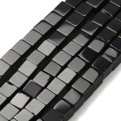 Natural Black Onyx Beads Strands&nbsp;G-Z110-J01-4x4mm