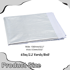 2mのポリエステル生地  衣料品用  銀  1580x0.5mm&nbsp;DIY-AR0005-13B