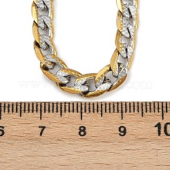 6mm 304ステンレススチール製キューバンリンクチェーンネックレス（女性用）  ゴールデン·ステンレス鋼色  17.91インチ（45.5cm）&nbsp;NJEW-G177-01GP