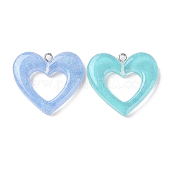 Translucent Resin Hollow Pendants&nbsp;RESI-A025-10