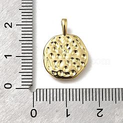 Brass Pave Natural Shell Pendants&nbsp;KK-C090-47G
