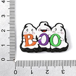 ハロウィンシリコンビーズ  焦点ビーズ  ブーゴースト  19x30.5x7.5mm  穴：3mm&nbsp;SL-CBA7785-08C
