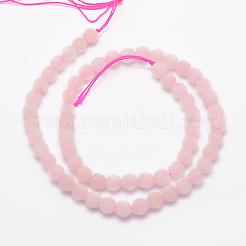 Natural Rose Quartz Beads Strands&nbsp;G-K194-6mm-06
