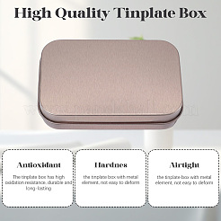 4Pcs Iron Jewelry Storage Boxes with Hinged Lid&nbsp;CON-SP0001-20C