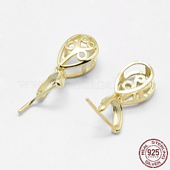 925 Sterling Silver Pendant Bails&nbsp;STER-E050-36G-B