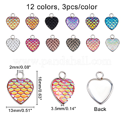 Opaque 304 Stainless Steel Pendants&nbsp;STAS-FH0001-23P