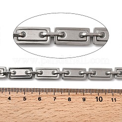 304 Stainless Steel Rectangle Link Chains&nbsp;CHS-Z007-08P