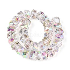 Electroplate Transparent Glass Beads Strands&nbsp;EGLA-N022-04A-D18