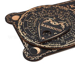 3個 3スタイル木製振り子ボード  ダウジング占い  魔術ウィッカ祭壇用品用  フラットラウンド  目  112.5~317x89.5~209x4.5mm  1個/スタイル&nbsp;WICR-L001-01B
