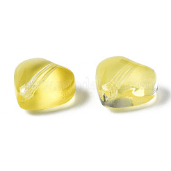 Transparent Spray Painted Glass Beads&nbsp;GGLA-S054-012E-04