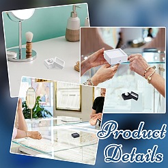 30Pcs 6 Styles Square ABS Plastic & Acrylic Loose Diamond Storage Boxes&nbsp;CON-WR0001-09