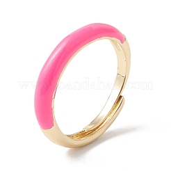 Enamel Adjustable Ring&nbsp;RJEW-F124-08-G