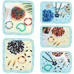 1200Pcs 6 Styles Opaque &  Transparent Plastic Beads&nbsp;KY-SZ0001-51