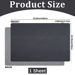 Pu レザーマウスパッド  長方形  ブラック  400x600x1.7mm&nbsp;AJEW-CL0004-84B
