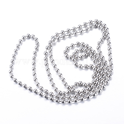 Tarnish Resistant 304 Stainless Steel Ball Chains&nbsp;CHS-R010-34