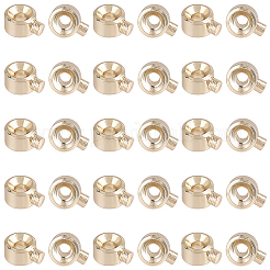 30Pcs Brass Crimp Beads&nbsp;KK-BBC0025-42