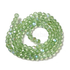 Electroplate Transparent Glass Beads Strands&nbsp;EGLA-A035-T4mm-L09